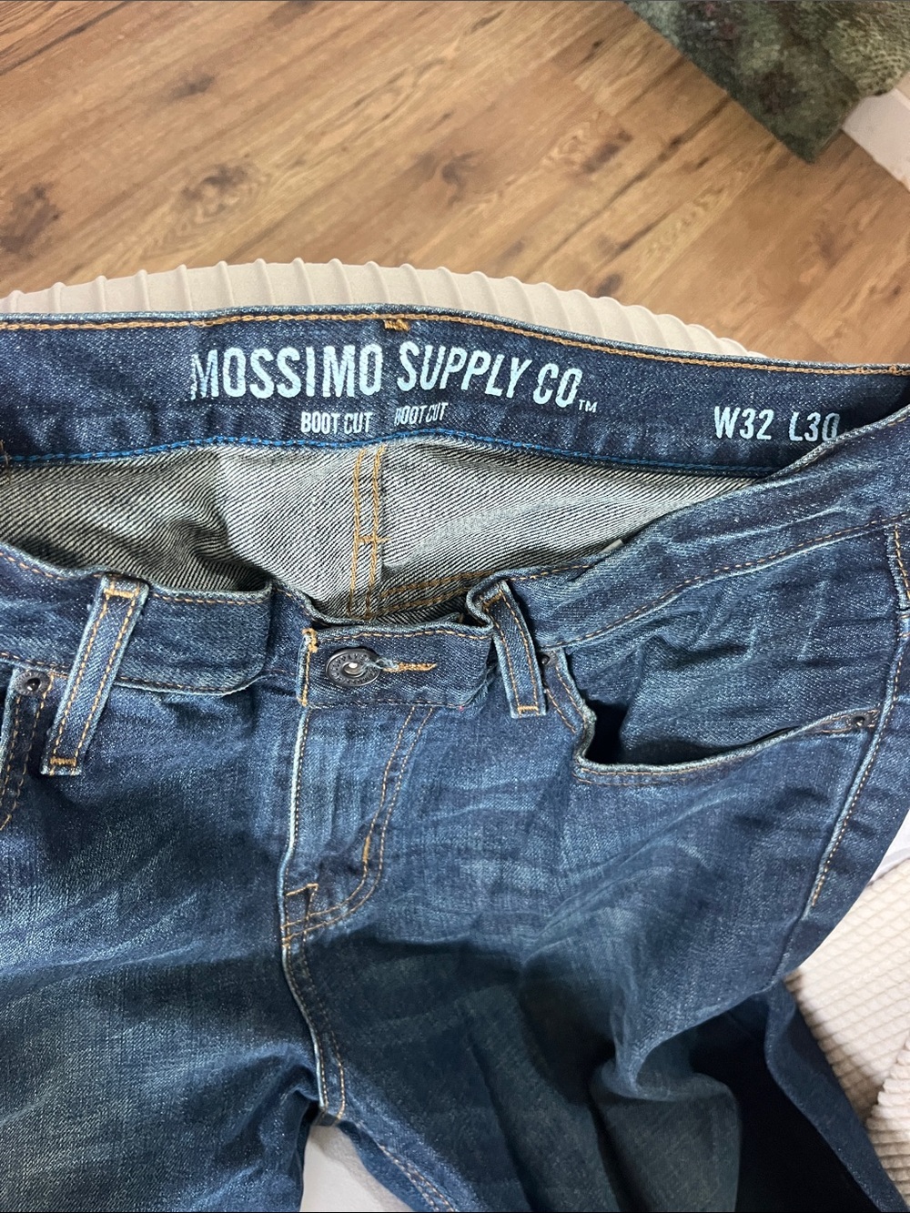 Mossimo Supply Co. Men’s Bootcut Jeans - Blue Denim